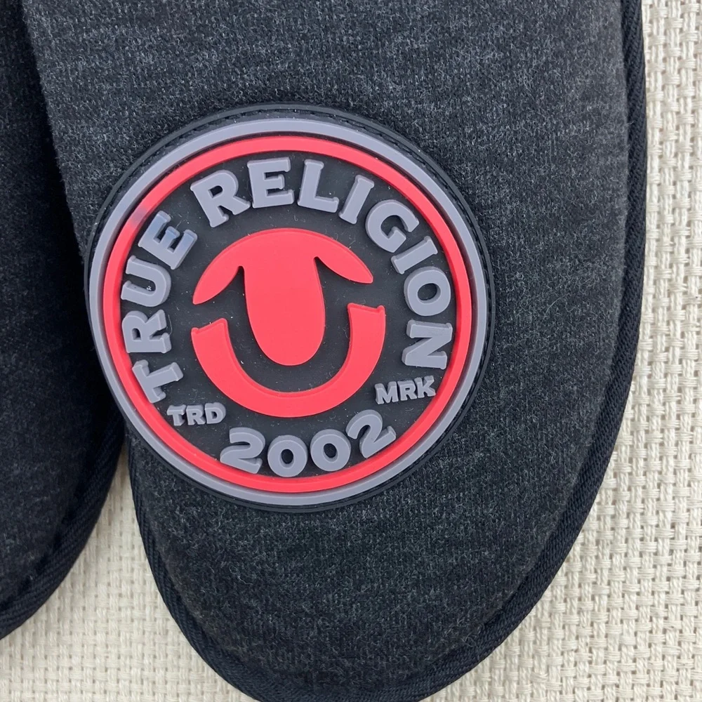 True Religion Logo Slippers Men's NWT